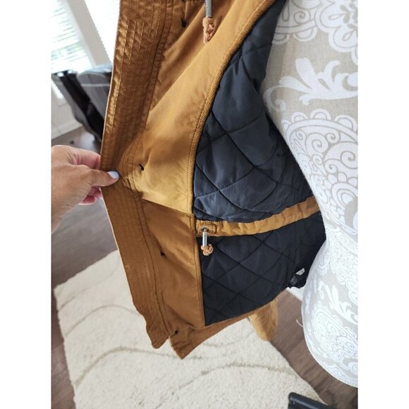 Aritzia TNA Platoon Womens Medium Brown Military Style Quilted Jacket Coat XS - Picture 9 of 15